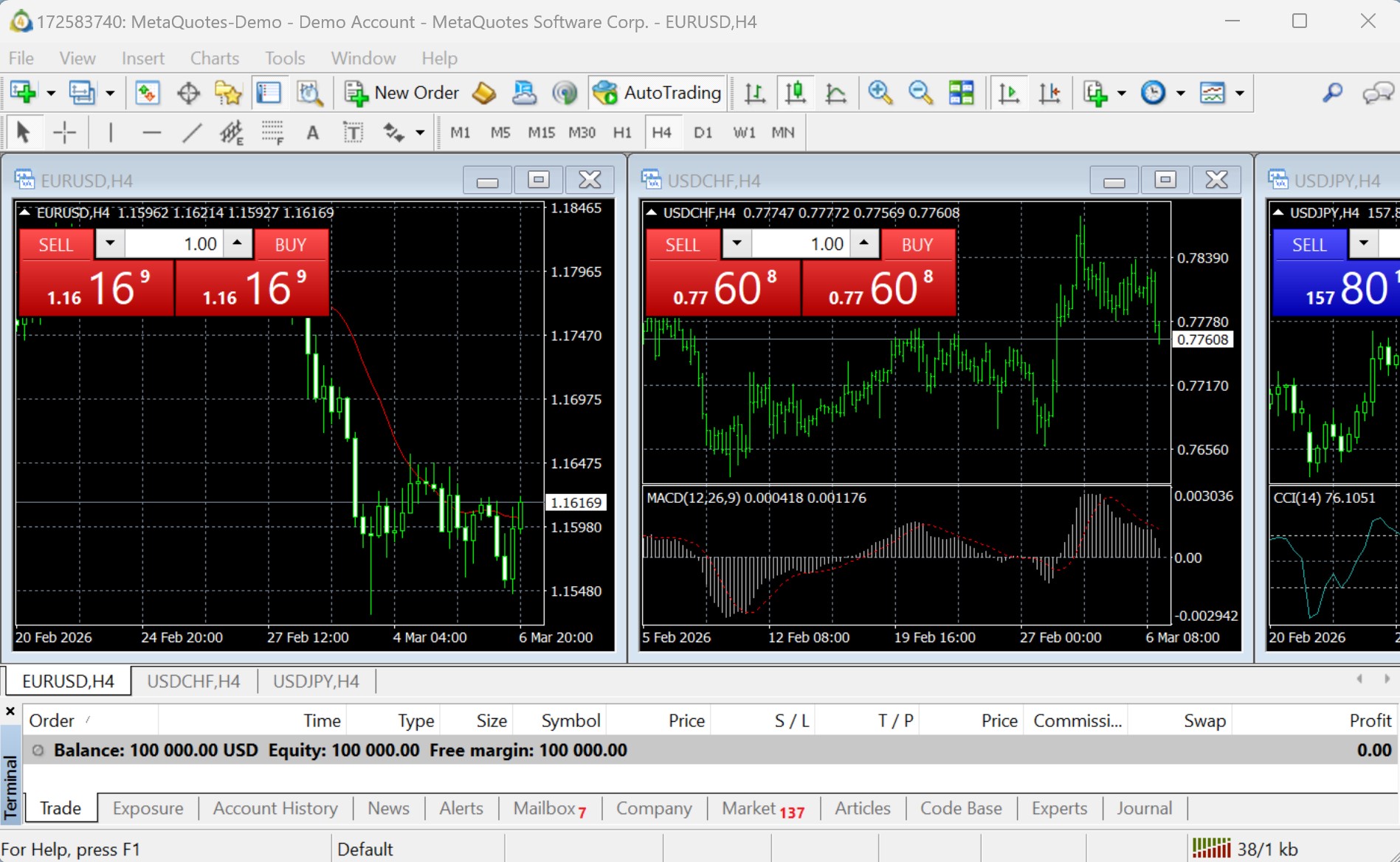 Install MT4 and login your trading account